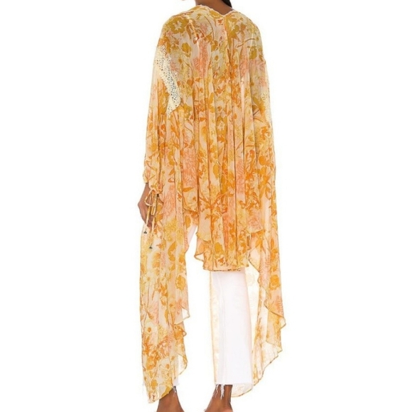 Free people lost in love golden yellow kimono - Picture 2 of 16